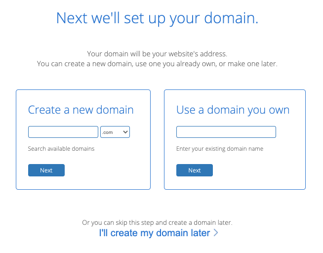 Bluehost domain name setup