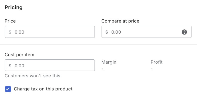 Shopify Pricing details 